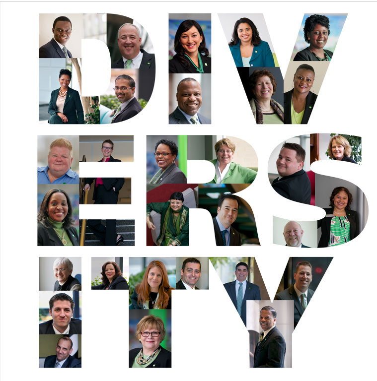 TD Bank Diversity Collage Design