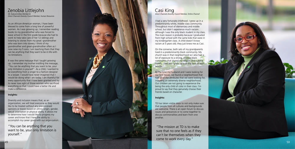 TD Bank Fourth and Fifth Profile Examples